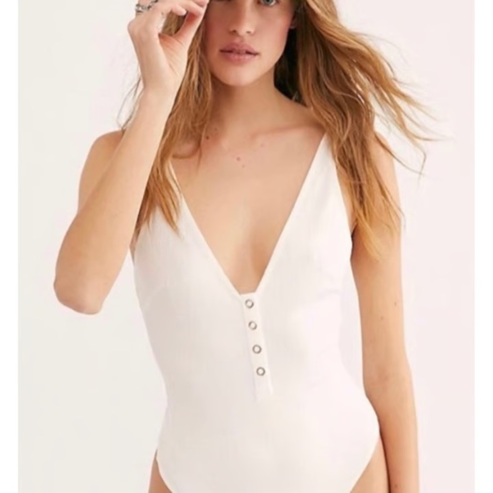 Free People Intimately White Bodysuit
